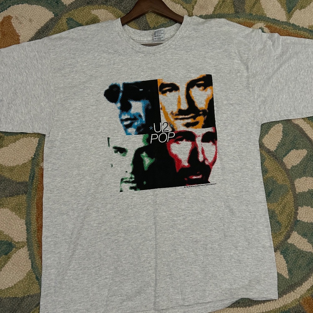 U2 Pop Mart Tour 1997 Vintage Concert Tshirt Size XL
